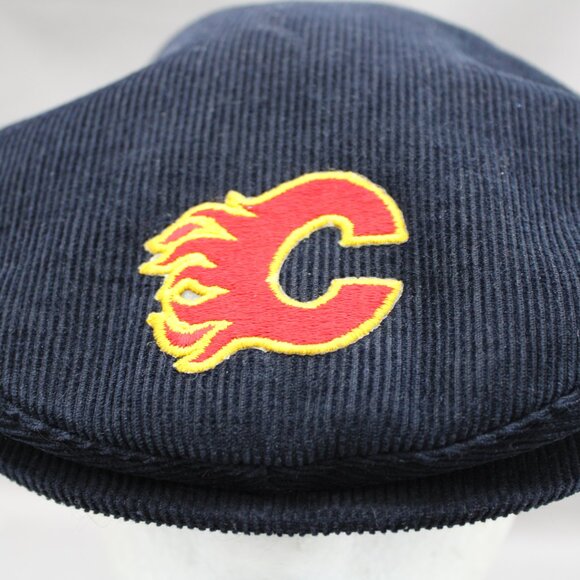 Vintage Calgary Flames Golf Hat - Corduroy Classic Ted Fletcher - Adult Snapback - Picture 2 of 8